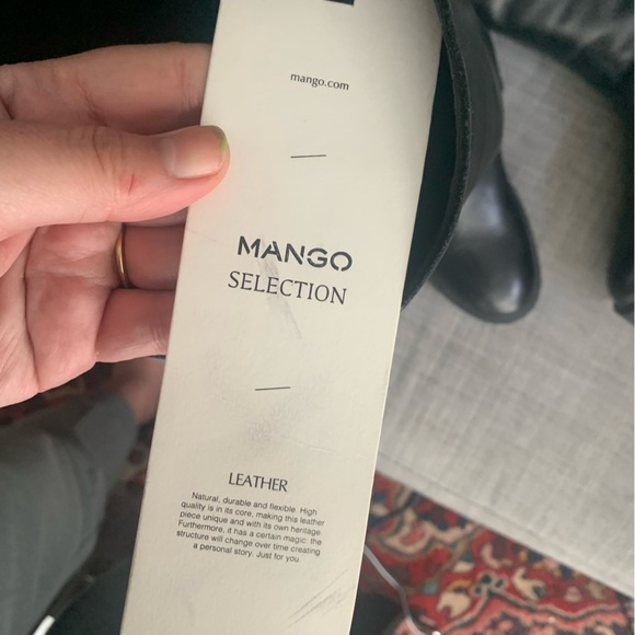 Mango Leather tall boots 10 riding 42 Eur - Picture 11 of 16